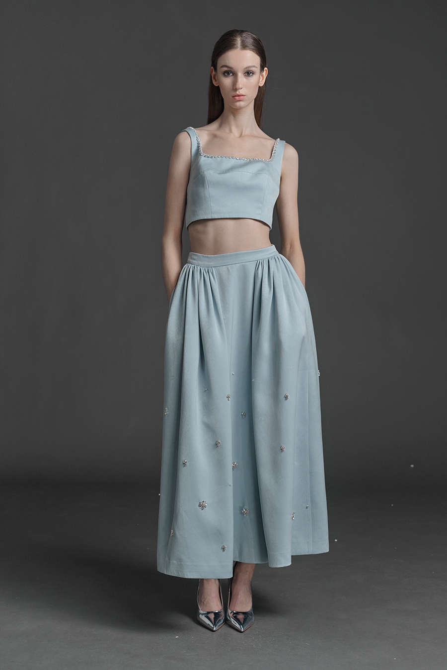 n.k atelier millefeuille lace skirt - メルカリ